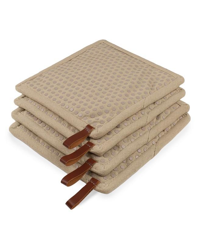 CHEF - pannenlap met pocket - 20x20cm - 8st - SIL.DOTS CANYO