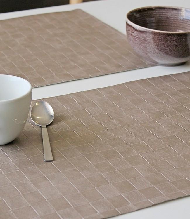 PLACEMAT - POLYLINE - 30x43cm - 12st - NILO TAUPE