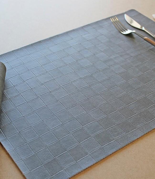 PLACEMAT - POLYLINE - 30x43cm - 12st - NILO FROST GRAY