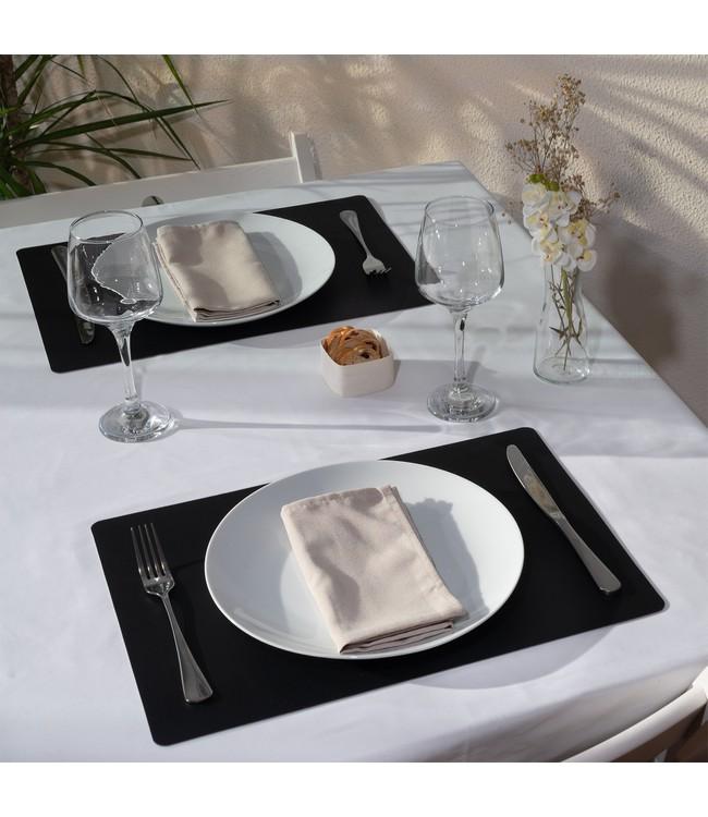 PLACEMAT - LUNAR - 30x43cm - 12st - BLACK/LIGHT GREY