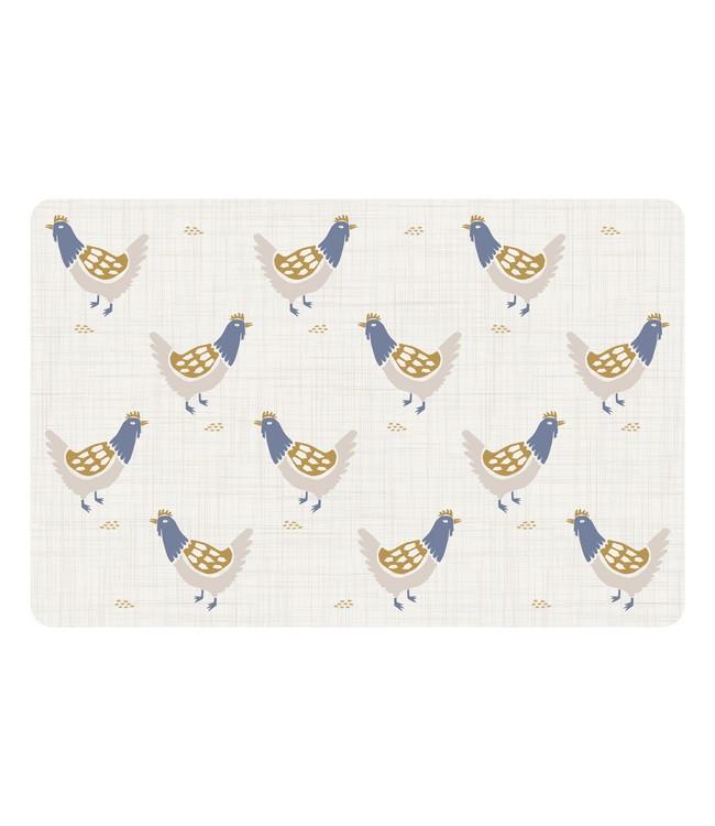 PLACEMAT - PP BEDRUKT - 28,5x43,5cm - 12st - CLUCK CLUCK