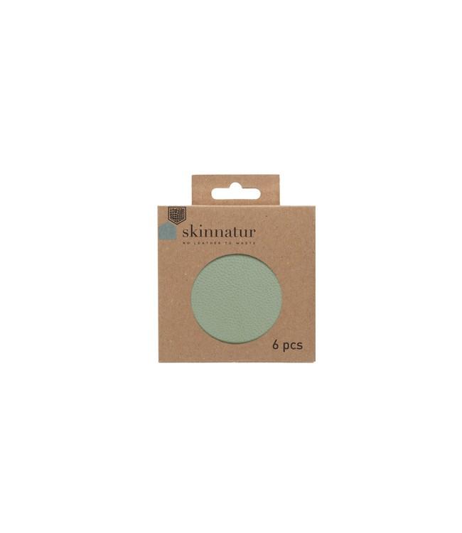 SKINNATUR - onderzetter circle - 10cm rond - 1set/6st - LAUR