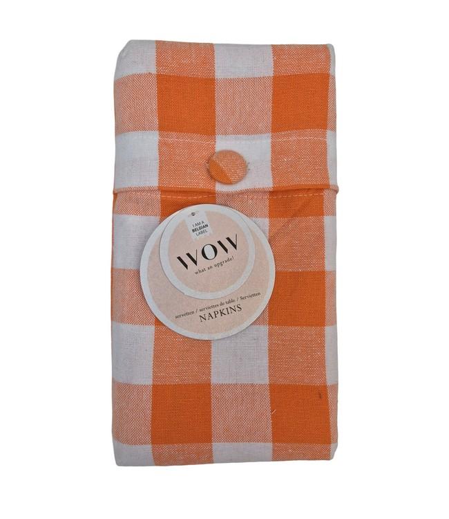 WOW - napkin - 45x45cm - 6sets/4pc - SPRING APRICOT